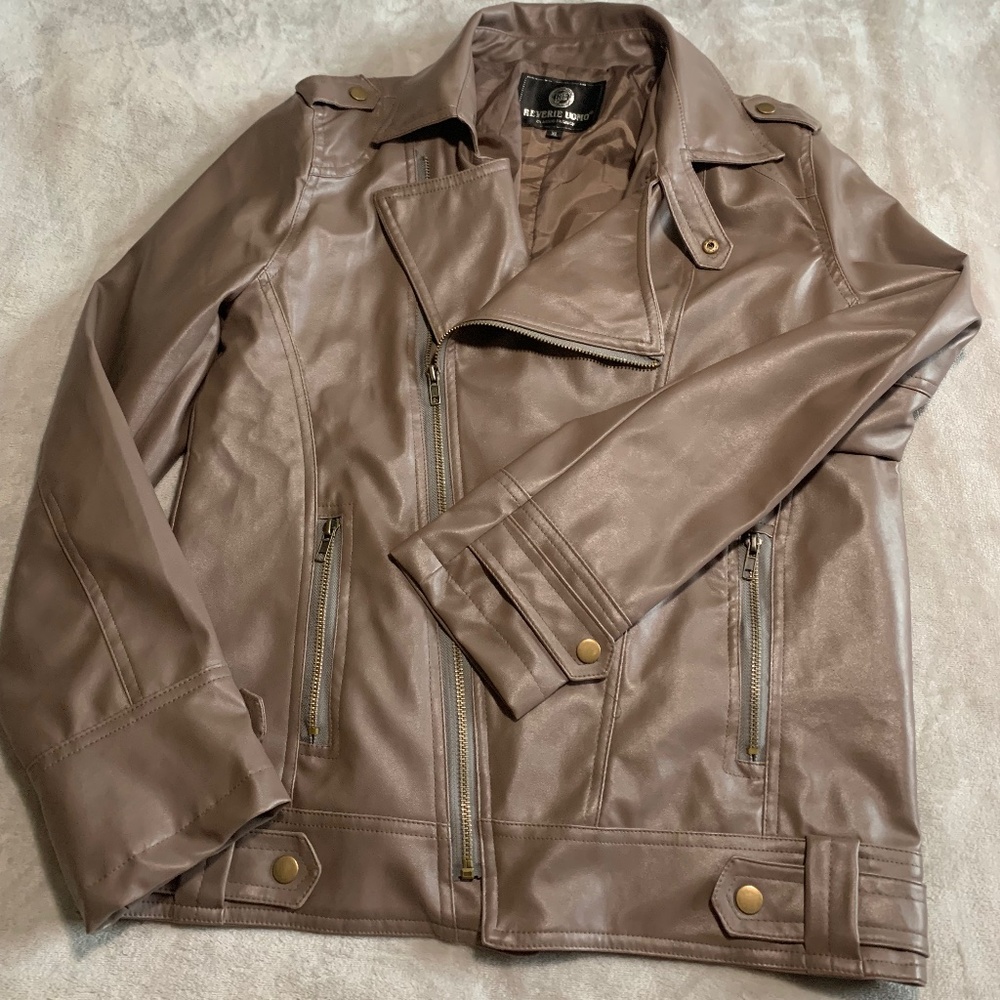 Vegan Leather Moto Jacket